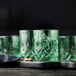 Lyngby Glas Bar & Vin|Glas-Sorrento whiskyglas 4 stk. grøn