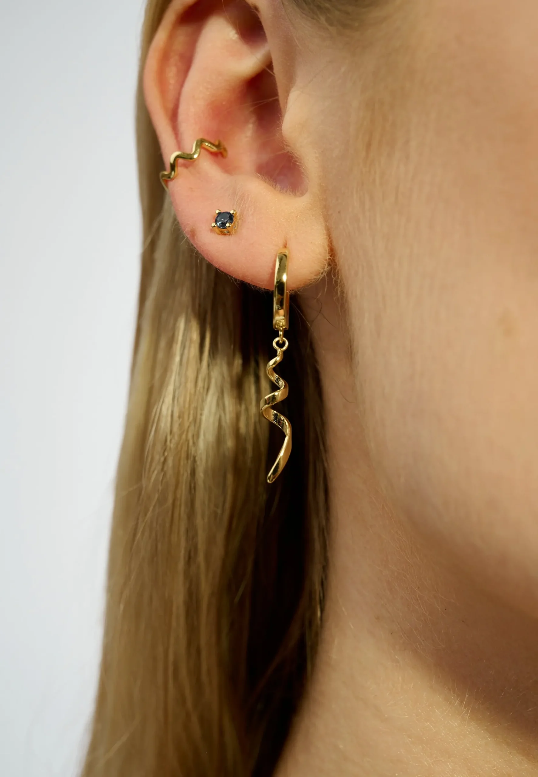 Silke Renée Øreringe-SRMini Spiral Pendant - Single