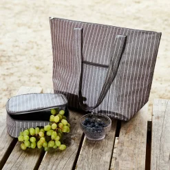 Sinnerup Picnic-Stripe picnic køletaske