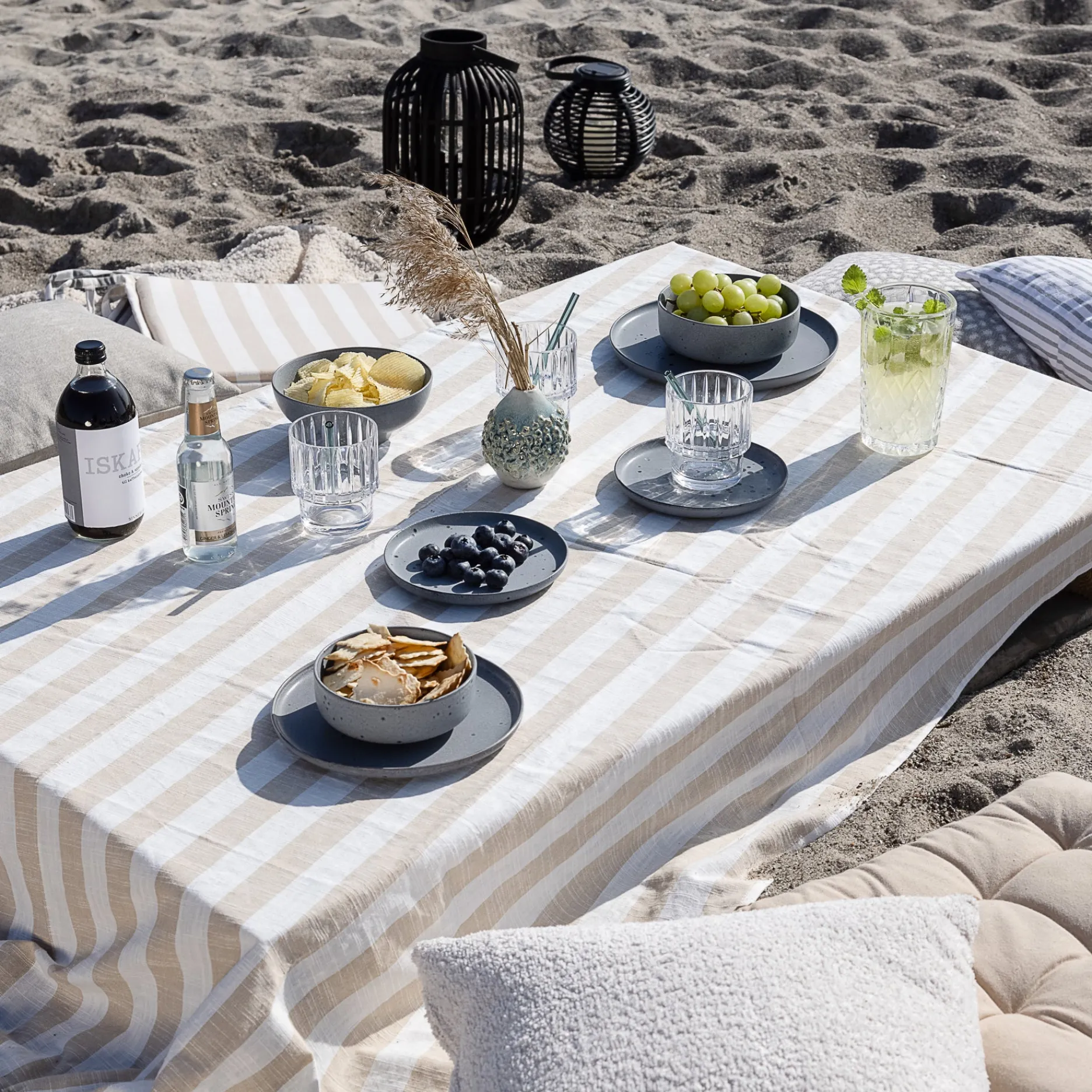 Sinnerup Plaider|Picnic-Stripe plaid 103x180 cm.
