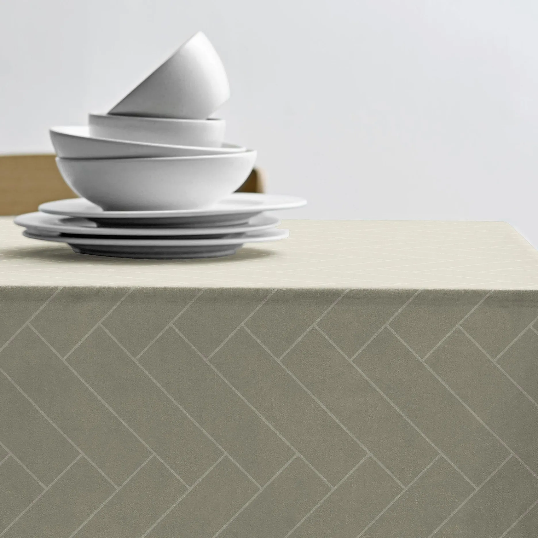 Södahl Tilbud|Duge-Tiles dug 140x270 cm damask eucalyptus