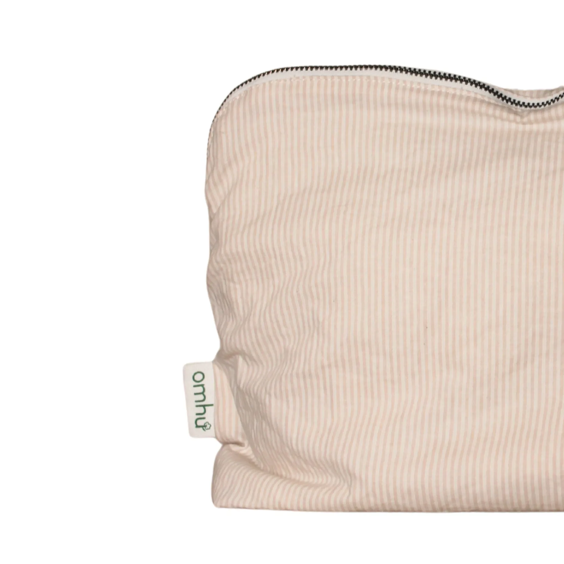 Omhu Wellness-Toilettaske 34x24 cm mini strib sand