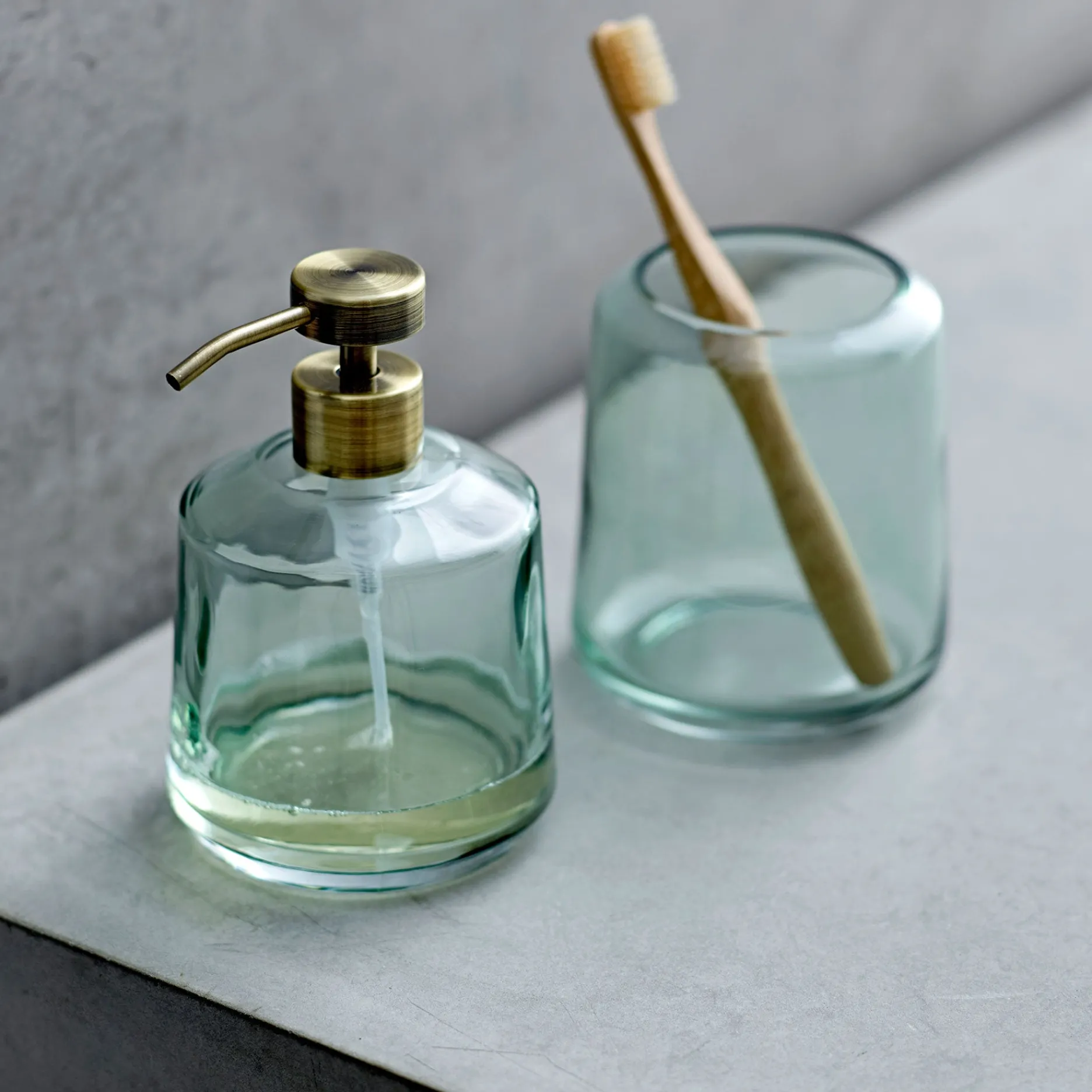 Södahl Tandbørsteholdere-Vintage tandbørstekrus deep green