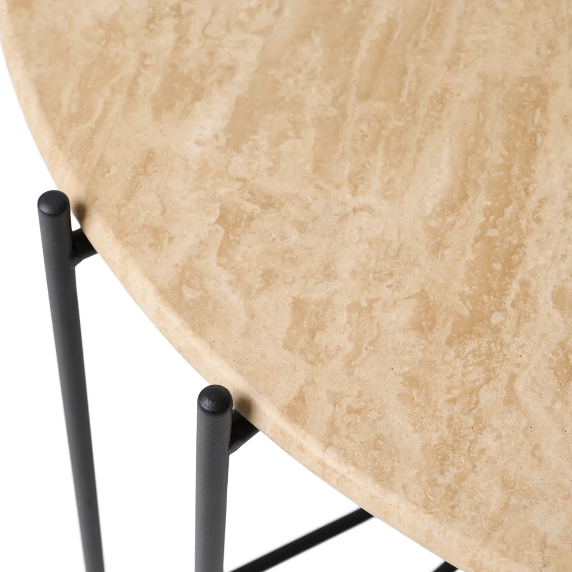 Furniture by Sinnerup Sofaborde-Viola III sofabord i travertin Ø60 cm