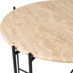 Furniture by Sinnerup Sofaborde-Viola III sofabord i travertin Ø60 cm
