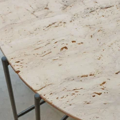 Furniture by Sinnerup Sofaborde-Viola IIII sofabord i travertine Ø80 cm