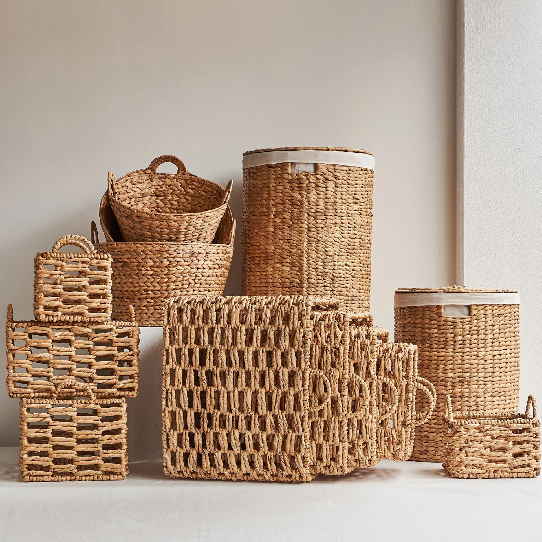 Sinnerup Opbevaring|Opbevaring-Weave II rund kurv M