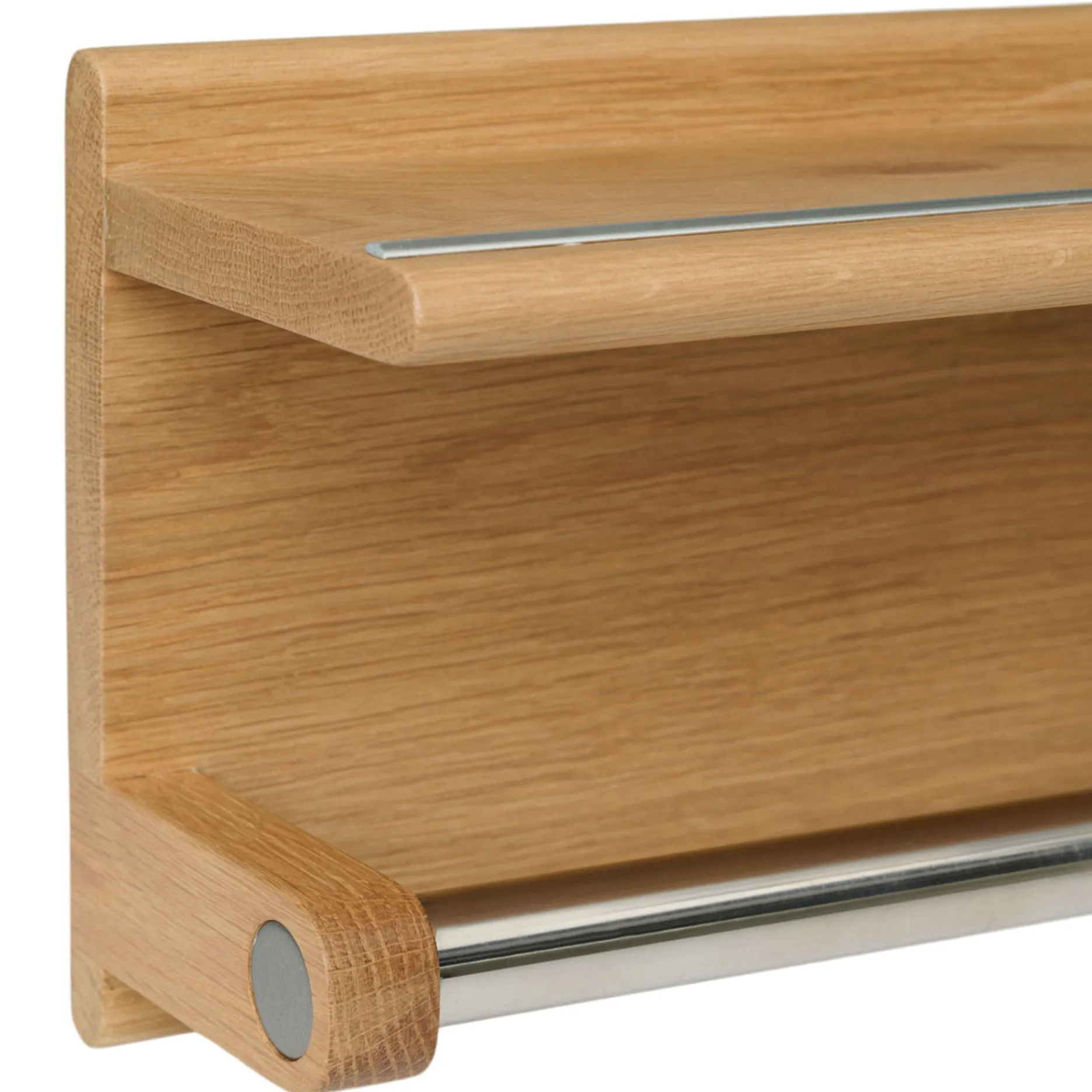 Furniture by Sinnerup Håndklæder-Wood II håndklædeholder i FSC certificeret egetræ, L60 cm