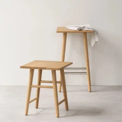 Furniture by Sinnerup Køkkenstole-Wood II taburet, FSC certificeret egetræ