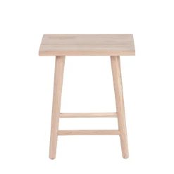 Furniture by Sinnerup Køkkenstole-Wood II taburet hvidpigmenteret FSC certificeret egetræ